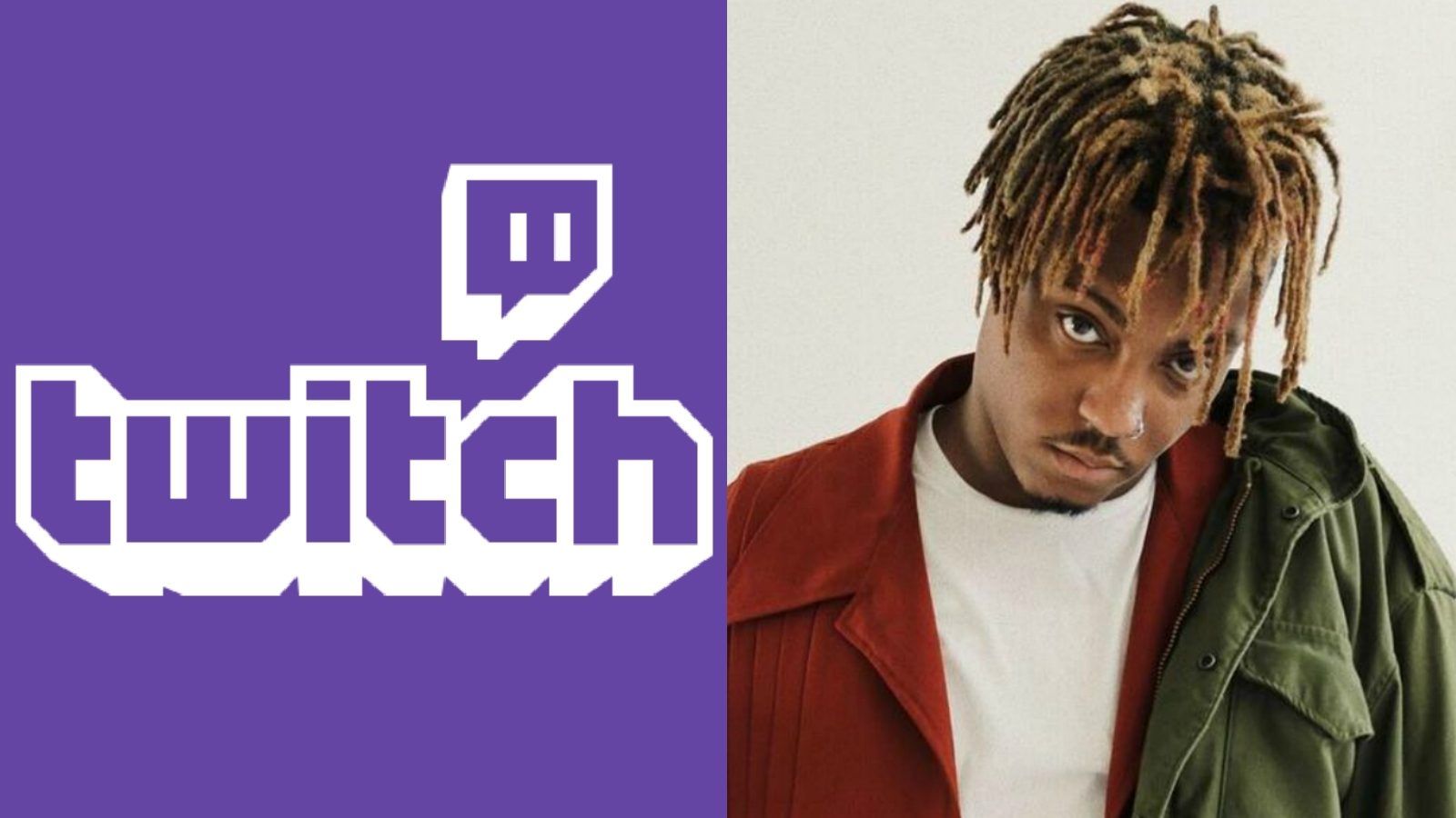 Juice WRLD e logo Twitch, Jarad Higgins, 1600x900 900p, PC