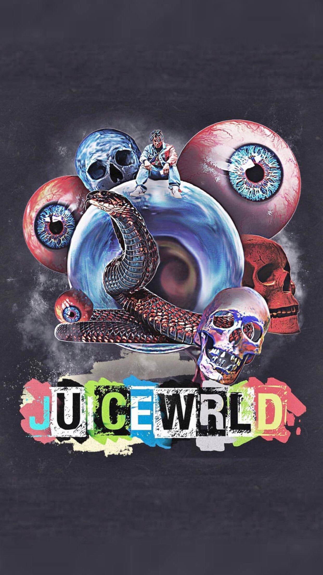 Juice Wrld teschi e occhi, 1242x2208 Verticale, Telefono