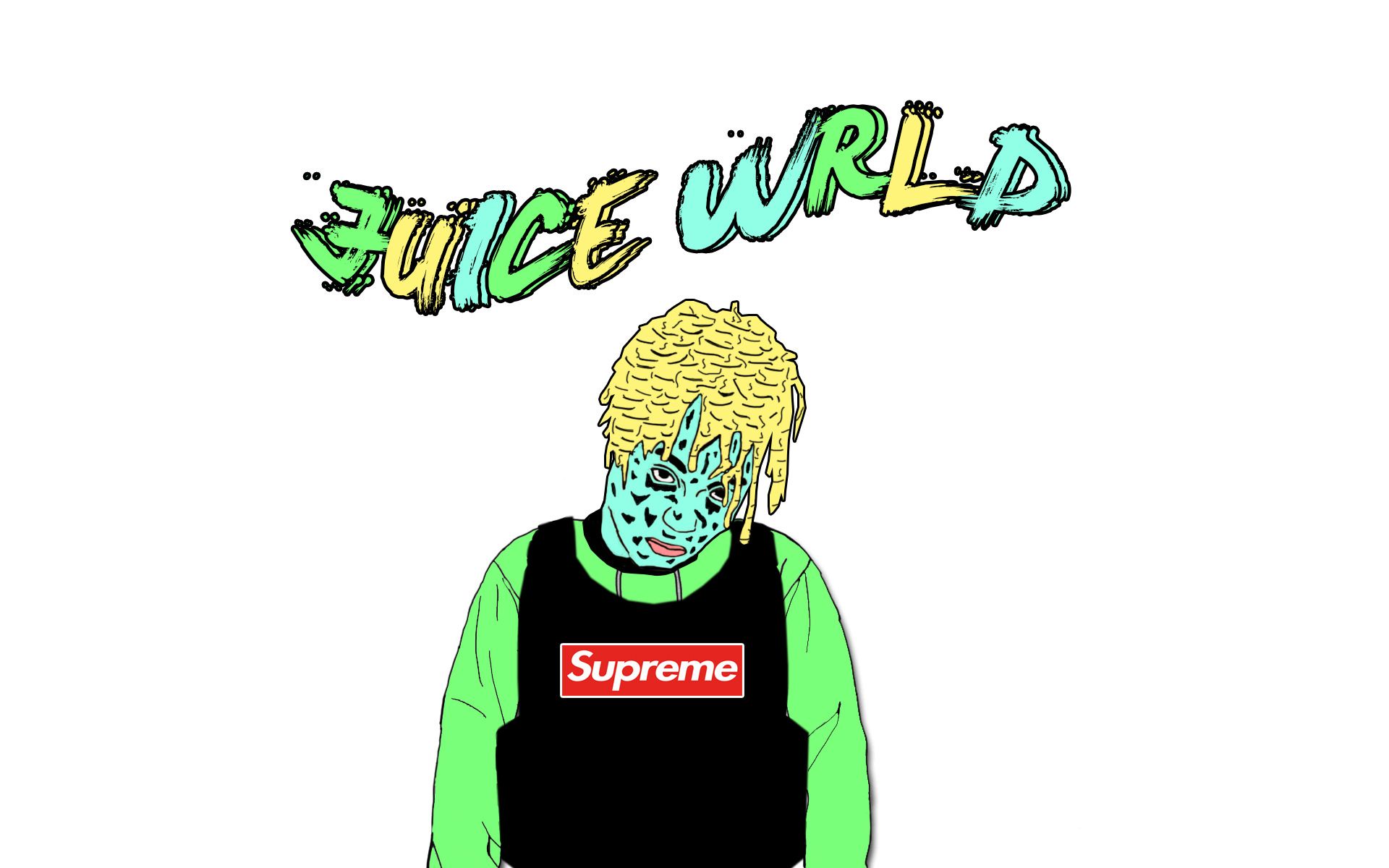 Juice WRLD illustrazione Supreme, New York, 1920x1200 Full HD+ WUXGA, PC