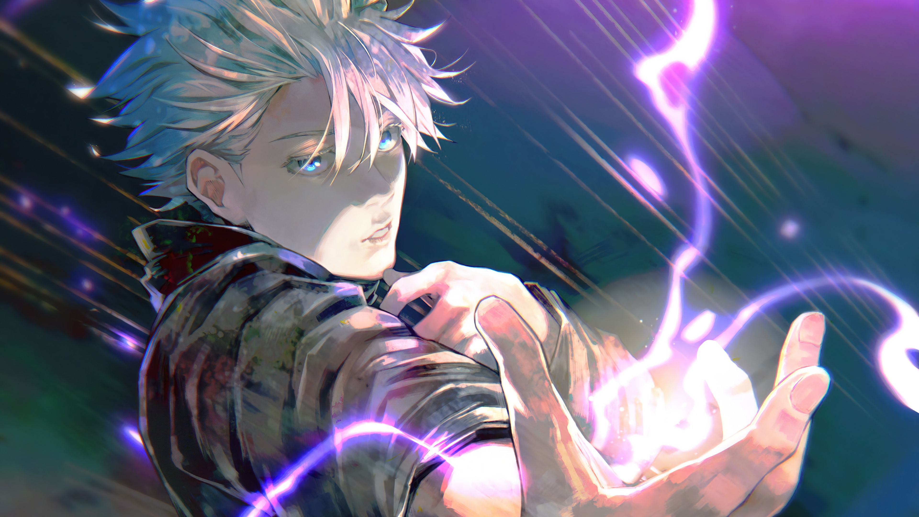 Gojo Satoru Jujutsu Kaisen, 3840x2160 4K Ultra HD, Monitor 4K