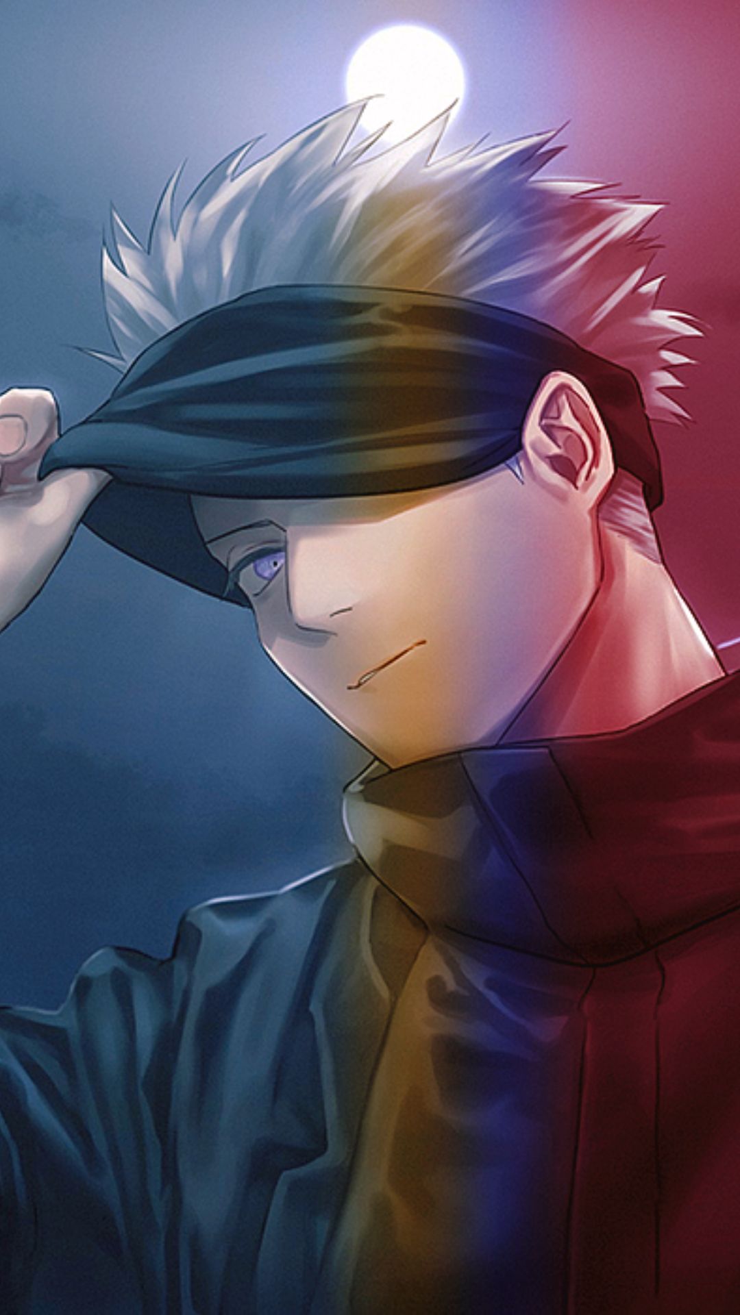 Gojo Satoru bendato, Jujutsu Kaisen, 1080x1920 Verticale, Samsung Galaxy
