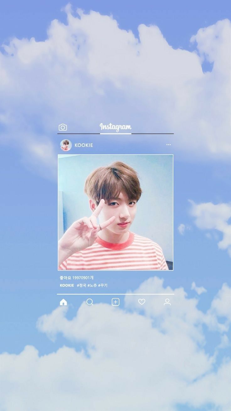 JK BTS post Instagram estetico, 736x1308 Verticale, Telefono