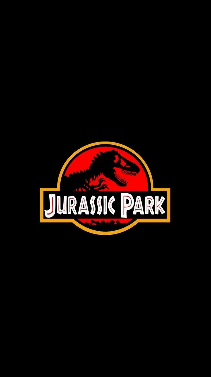 Logo Jurassic Park sfondo nero, 736x1309 Full HD Verticale, Smartphone