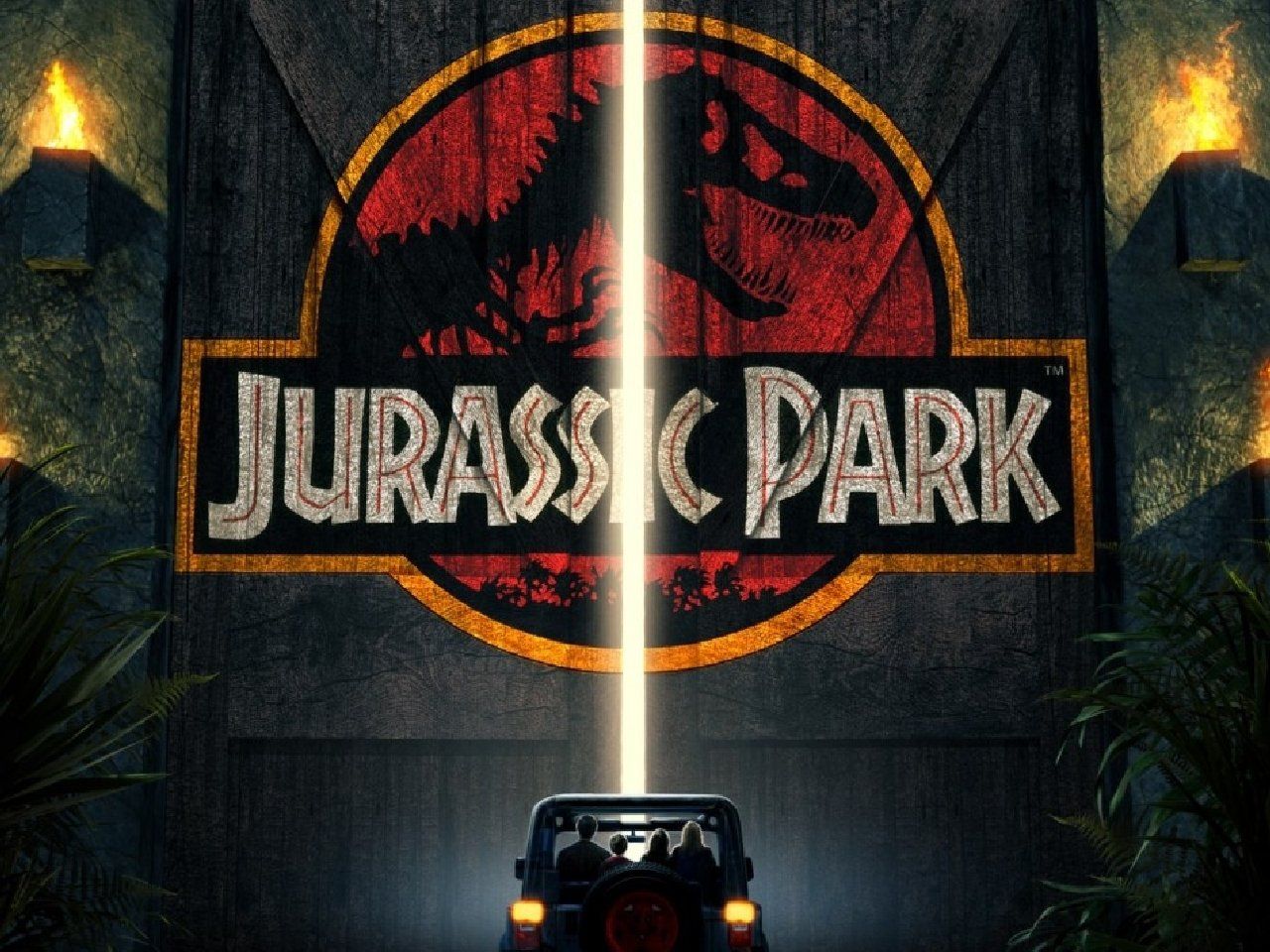 Logo Jurassic Park cancello, 1280x960 720p, Laptop