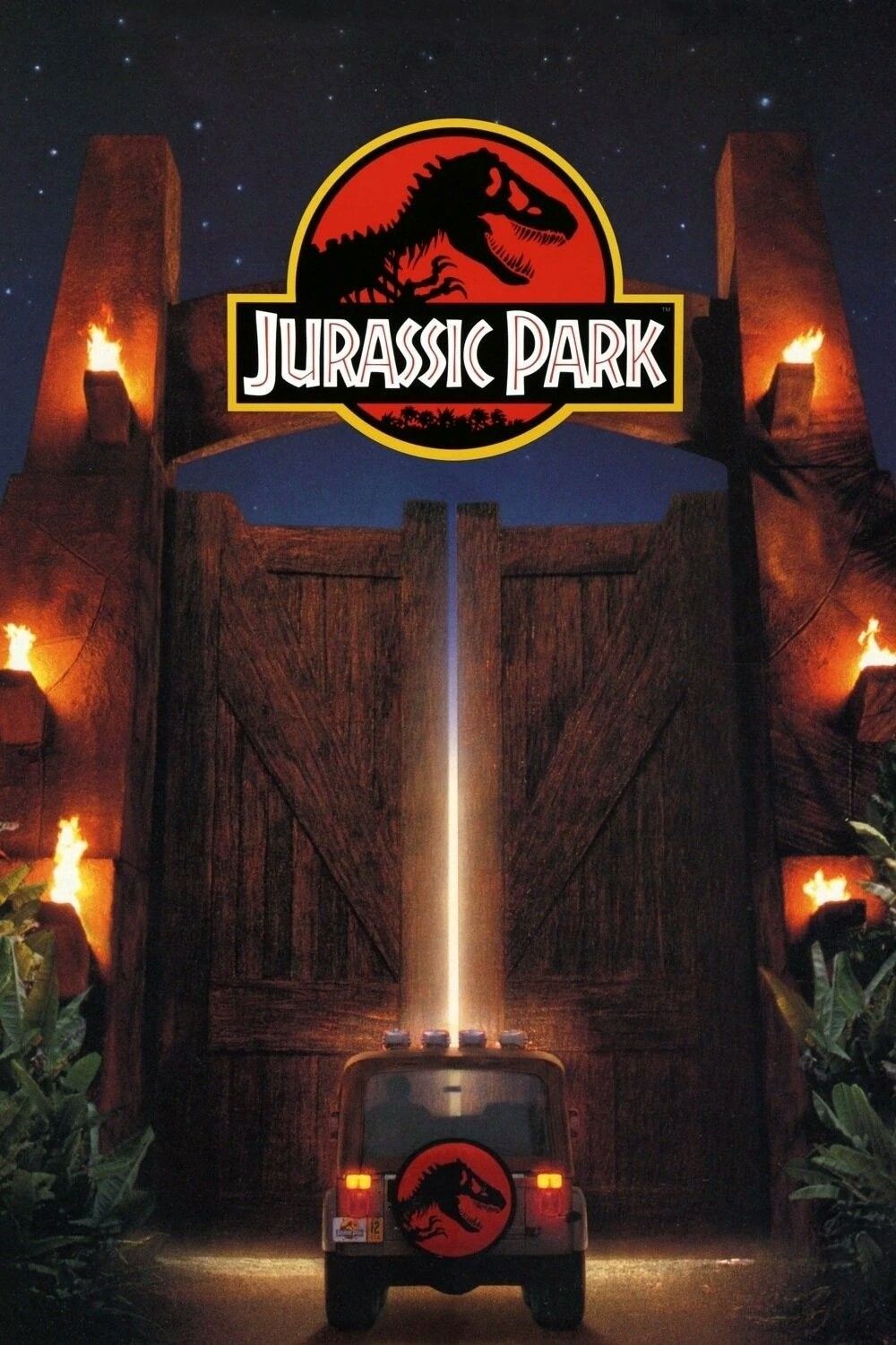 Cancello Jurassic Park con jeep, 1000x1500 Full HD Verticale, Smartphone