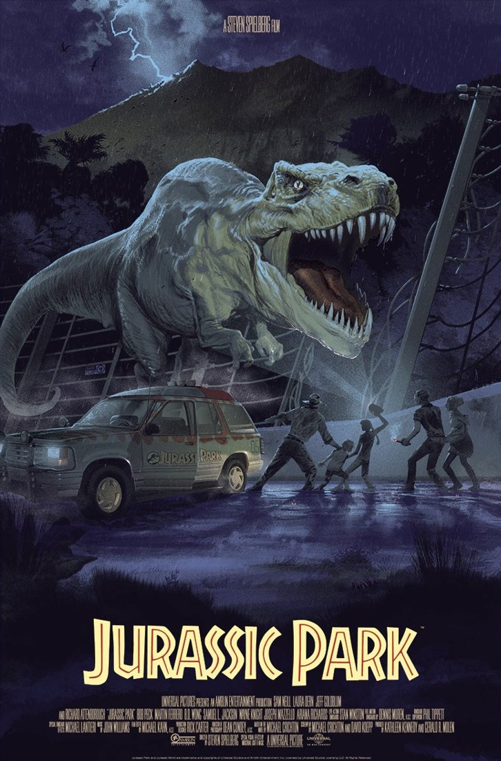 Poster Jurassic Park T-Rex, 726x1102 Full HD Verticale, iPhone