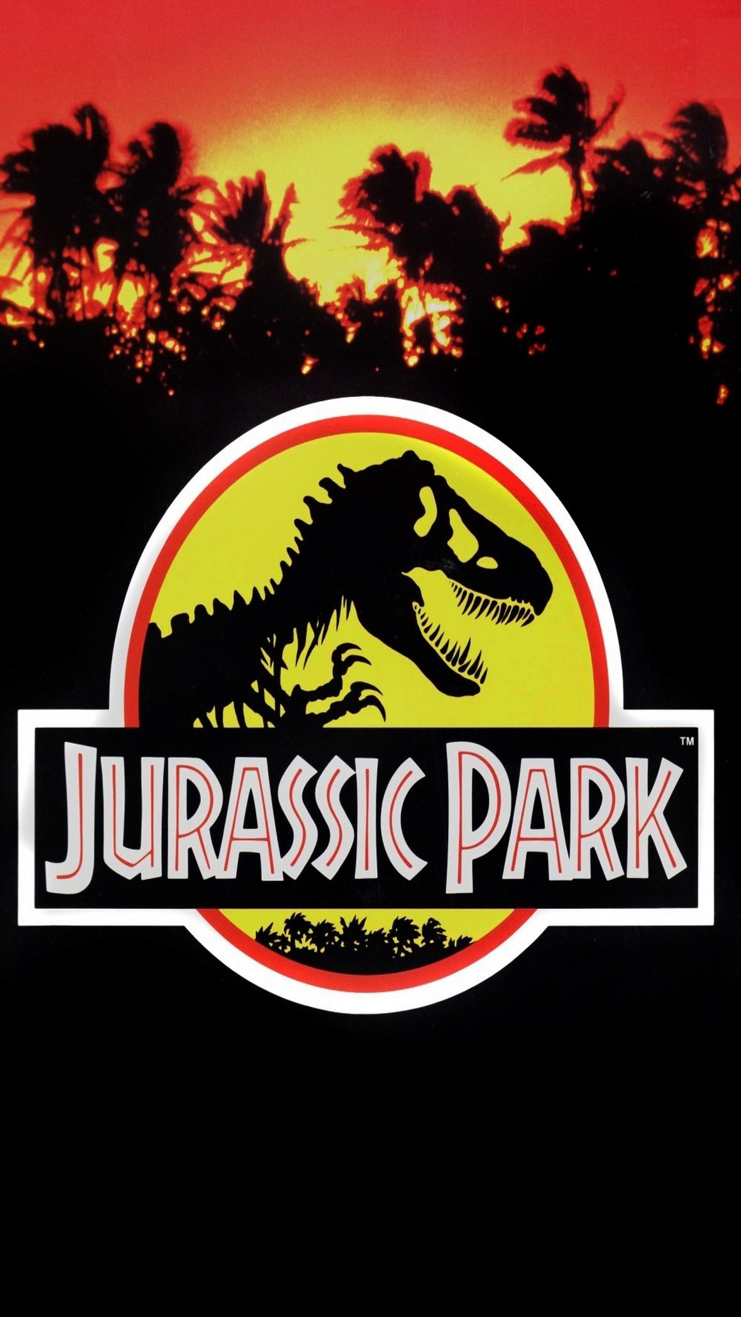 Logo Jurassic Park tramonto, 1440x2560 Verticale, Mobile