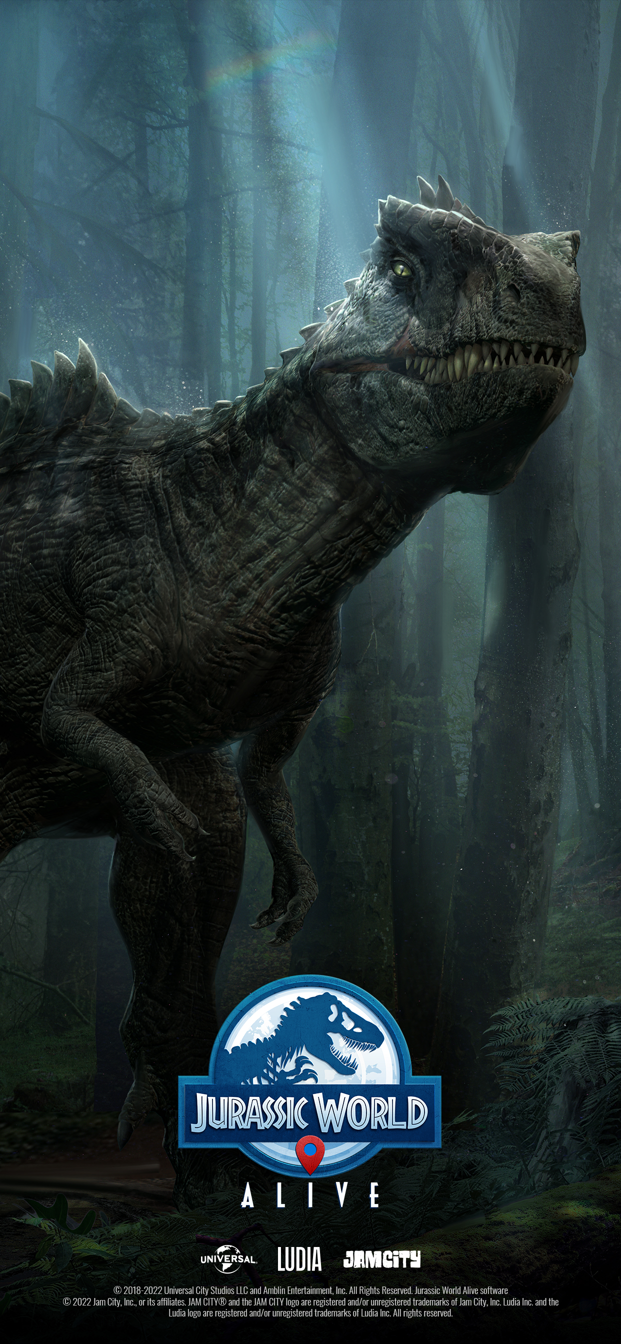 Jurassic World Alive dinosauro foresta, 1242x2688 Full HD Verticale, iPhone