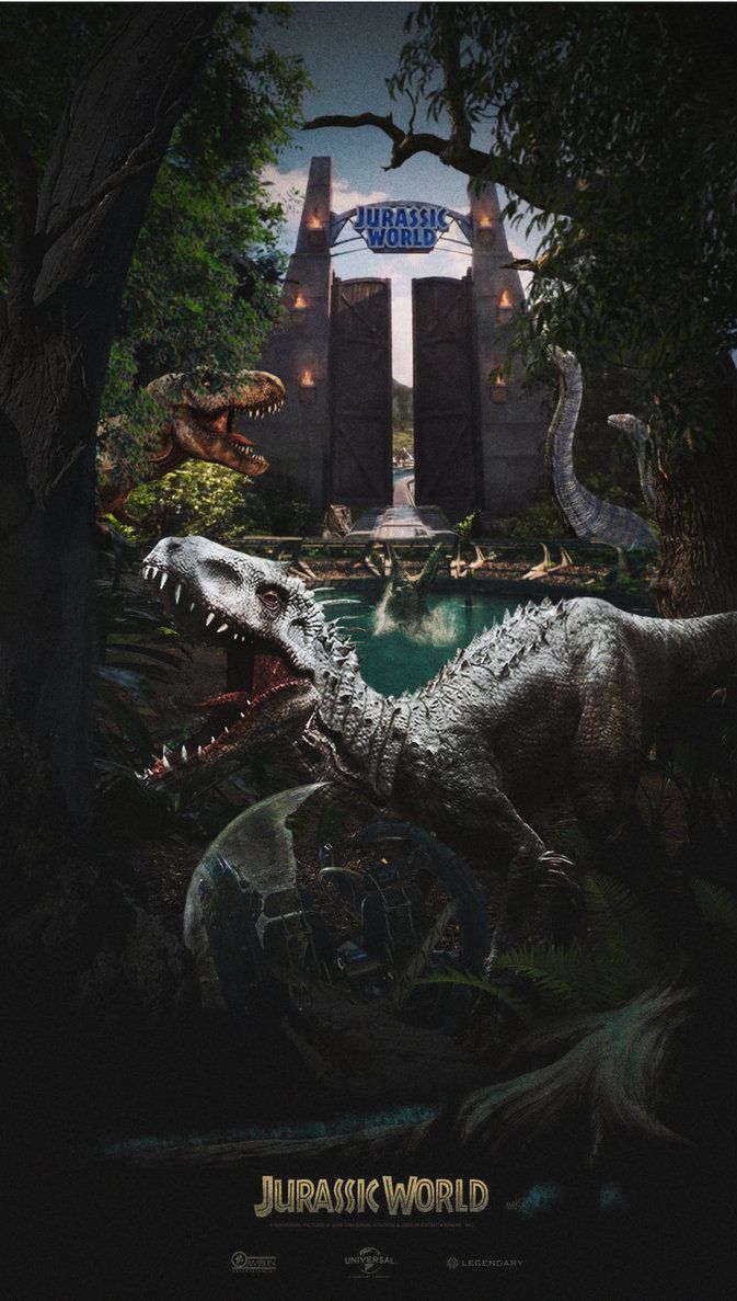 Jurassic World dinosauri cancello, 673x1187 Full HD Verticale, Smartphone