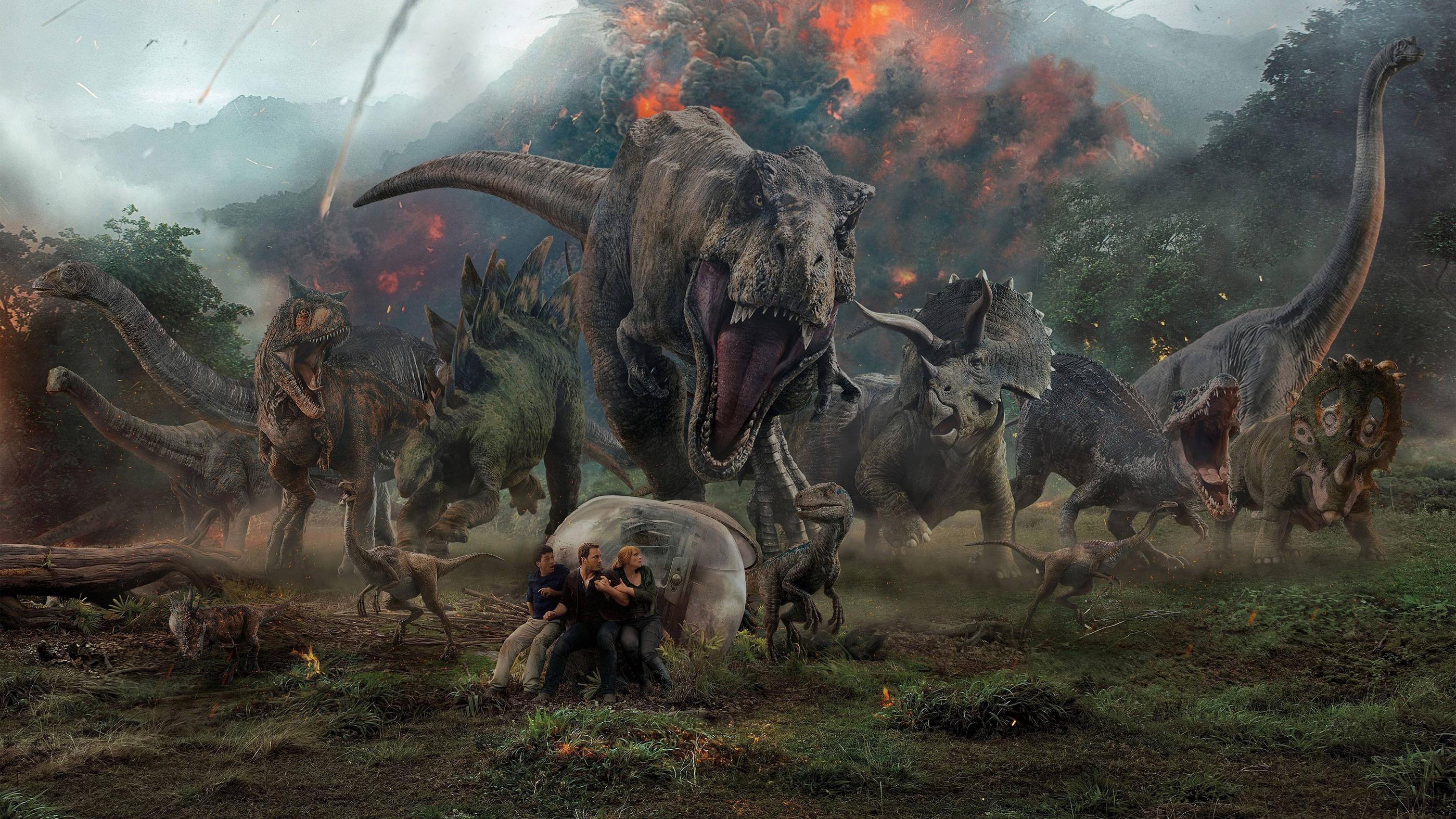 Dinosauri Jurassic World in fuga, 2798x1574 2K, Desktop