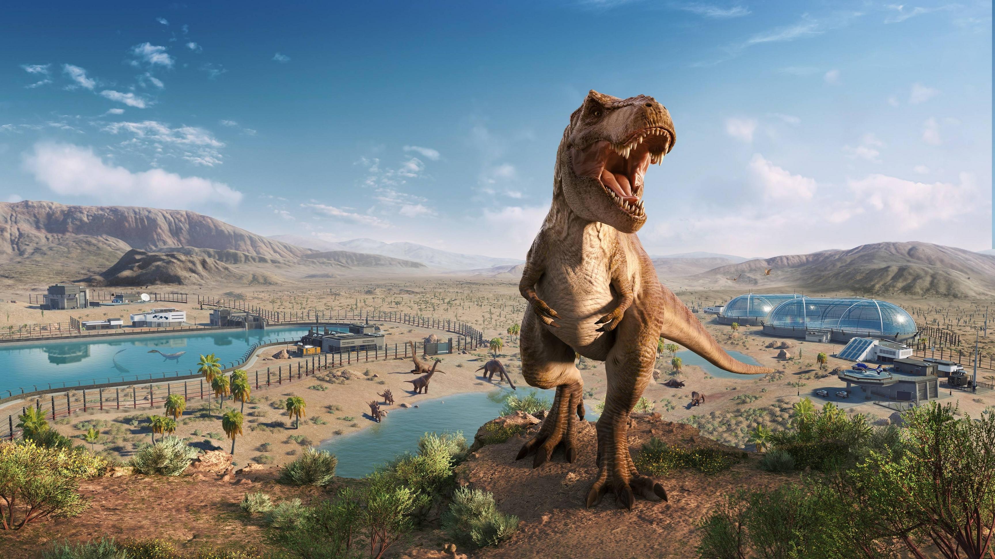 T-Rex Jurassic World Evolution, 3456x1944 2K, Desktop