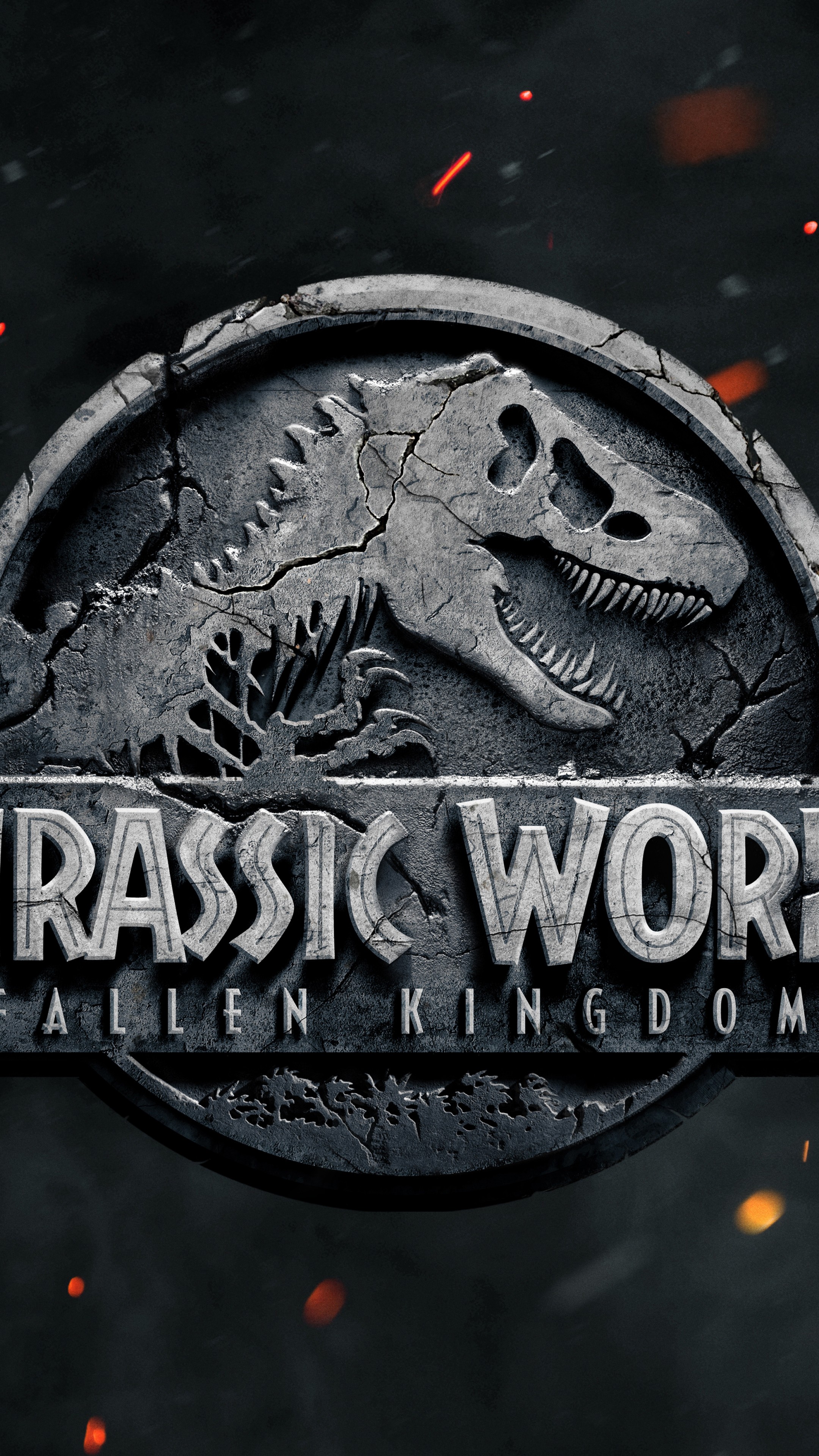 Logo Jurassic World Fallen Kingdom, 2160x3840 Full HD Verticale, Smartphone