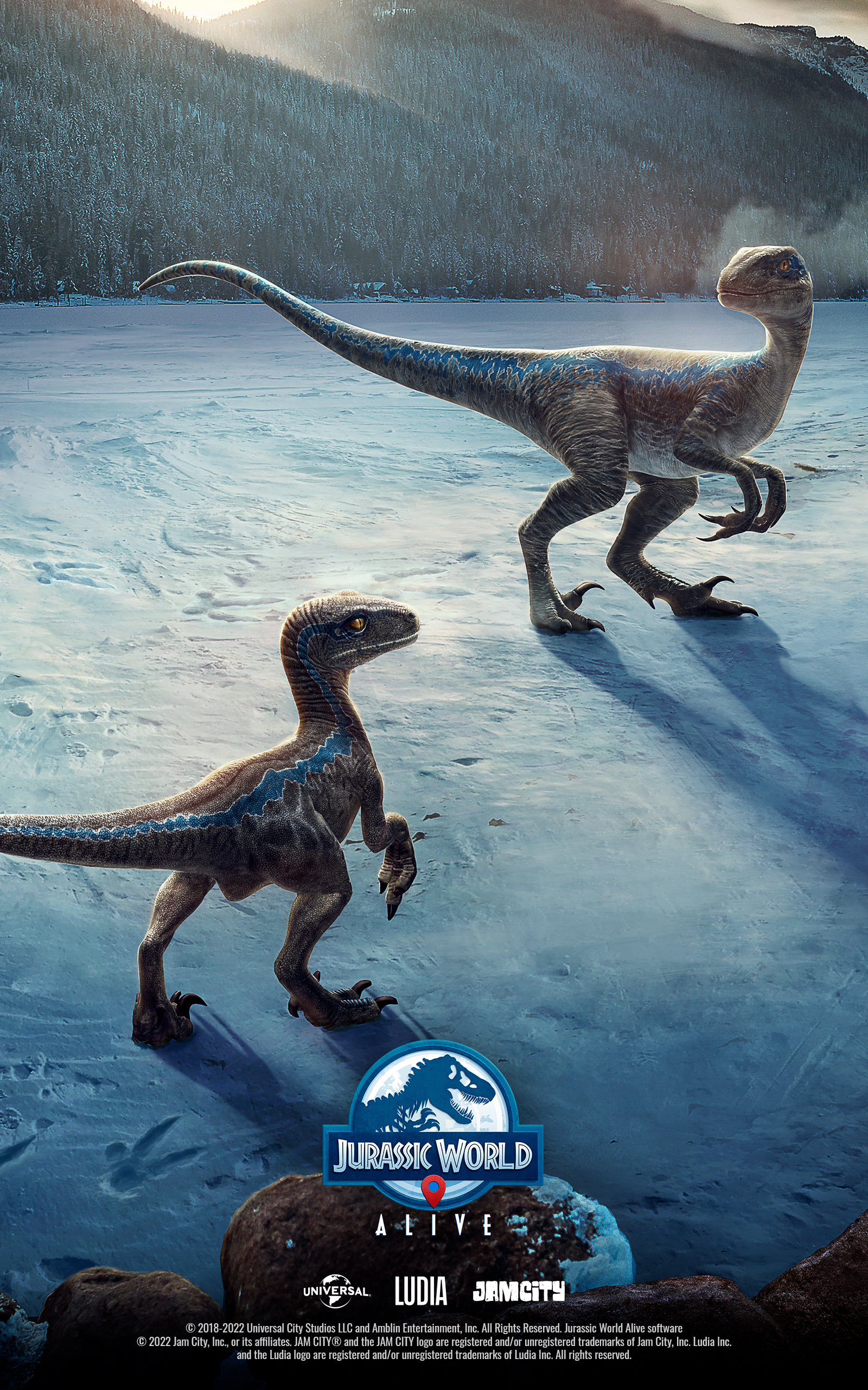 Velociraptor Jurassic World Alive, 1600x2560 Full HD Verticale, Samsung Galaxy