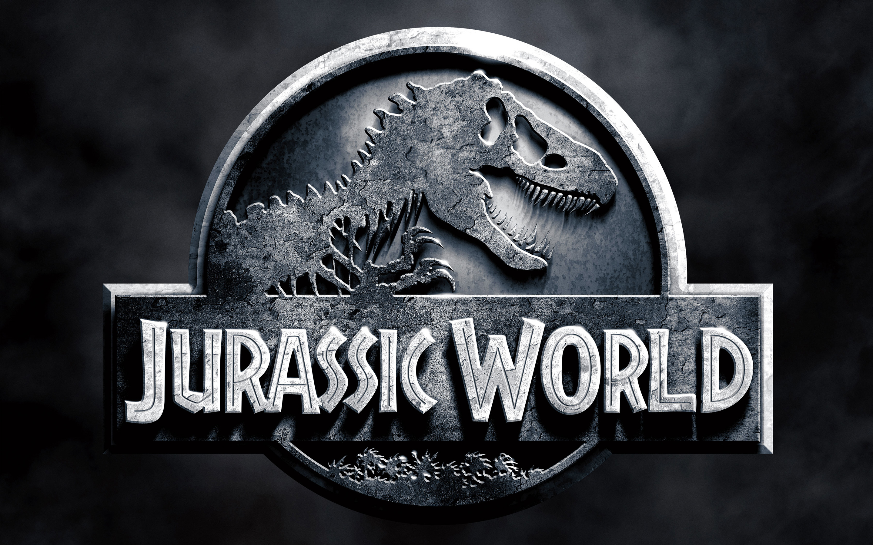 Logo Jurassic World grigio, 2880x1800 2K+, MacBook Pro
