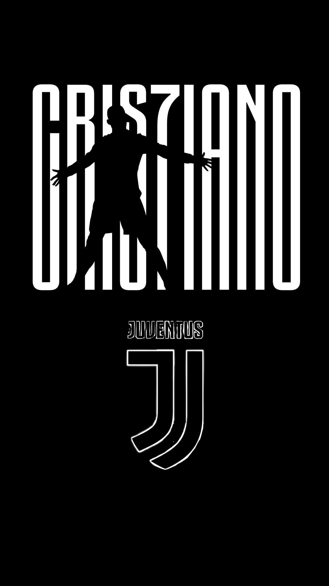Cristiano Ronaldo logo Juventus, CR7, 1080x1920 Verticale, iPhone Pro