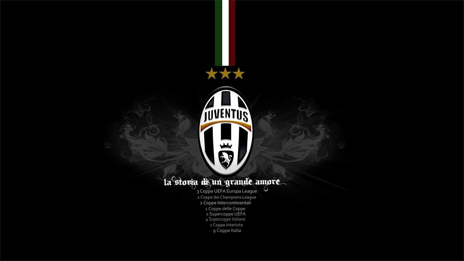 Logo Juventus sfondo nero, 1920x1080 Full HD 1080p, PC Desktop
