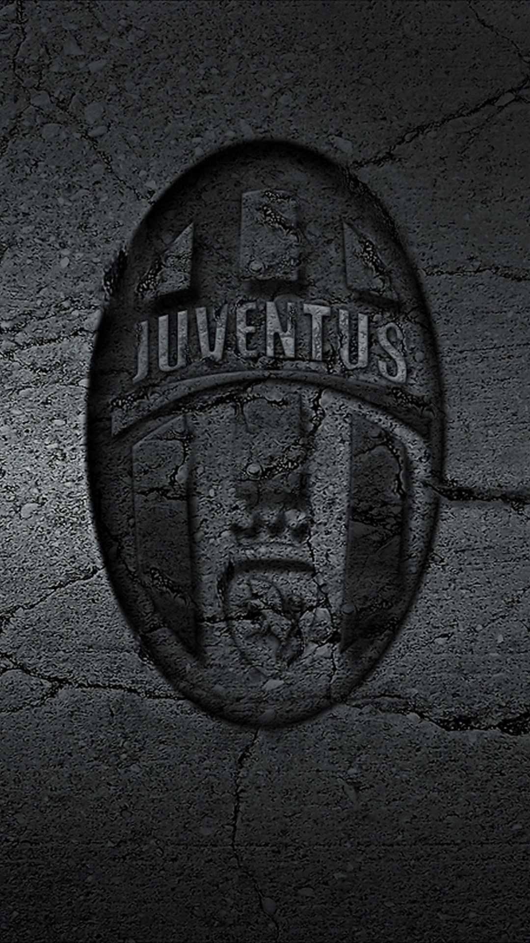 Logo Juventus scolpito pietra, 1080x1920 Full HD Verticale, iPhone Air