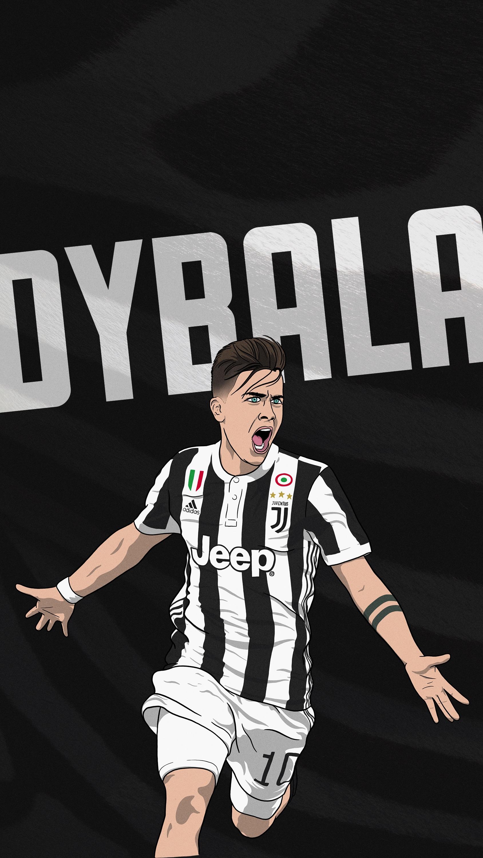 Dybala Juventus esultanza, 1688x3000 Verticale, iPhone Pro
