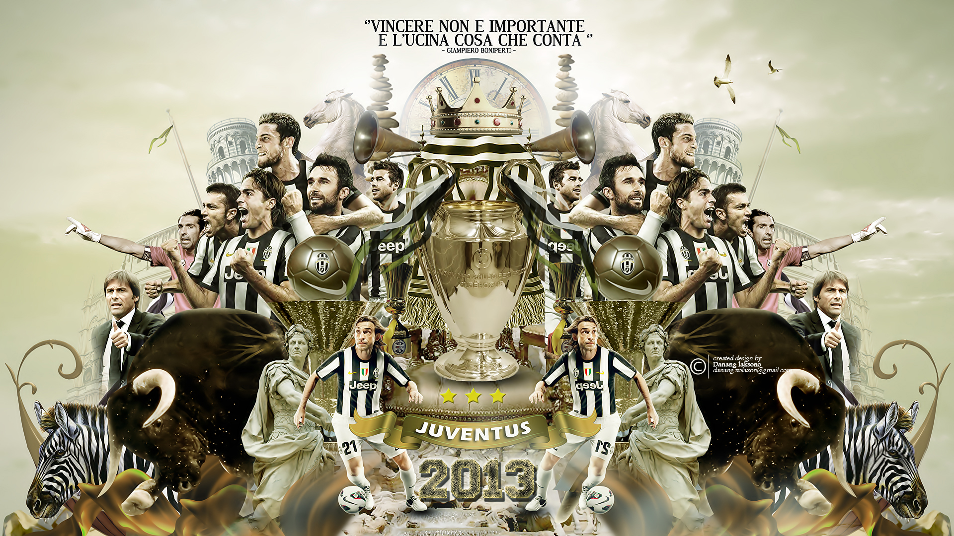 Collage giocatori Juventus 2013, 1920x1080 Full HD 1080p, Desktop