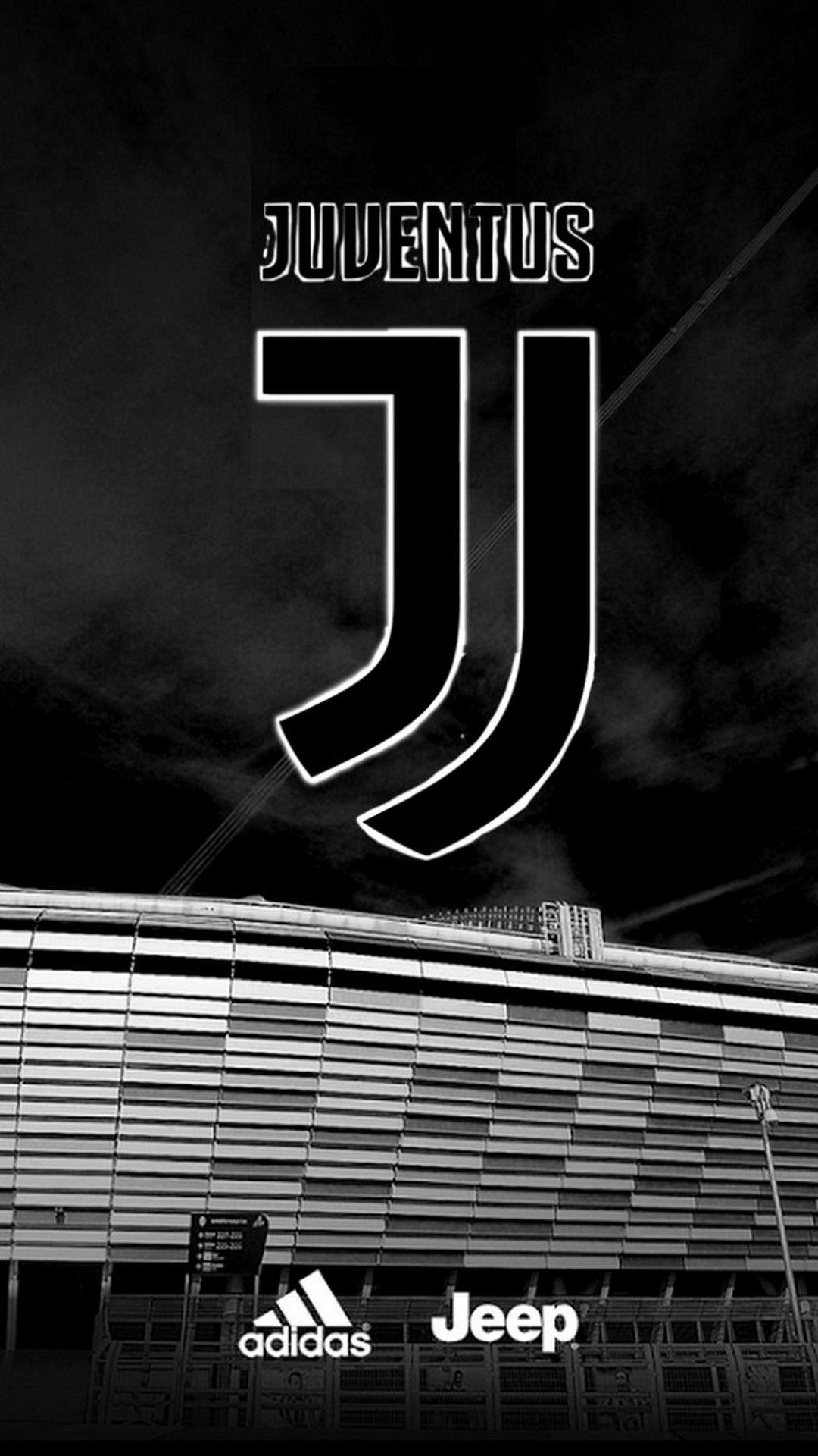 Logo Juventus stadio bianco nero, 1080x1920 Full HD Verticale, iPhone