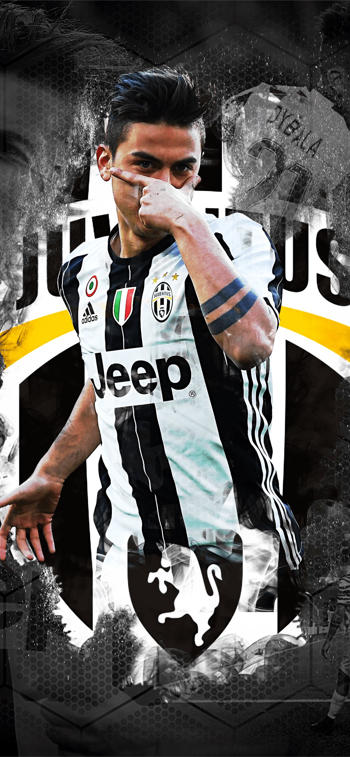Calciatore Juventus maglia Jeep, 1125x2436 Verticale, iPhone