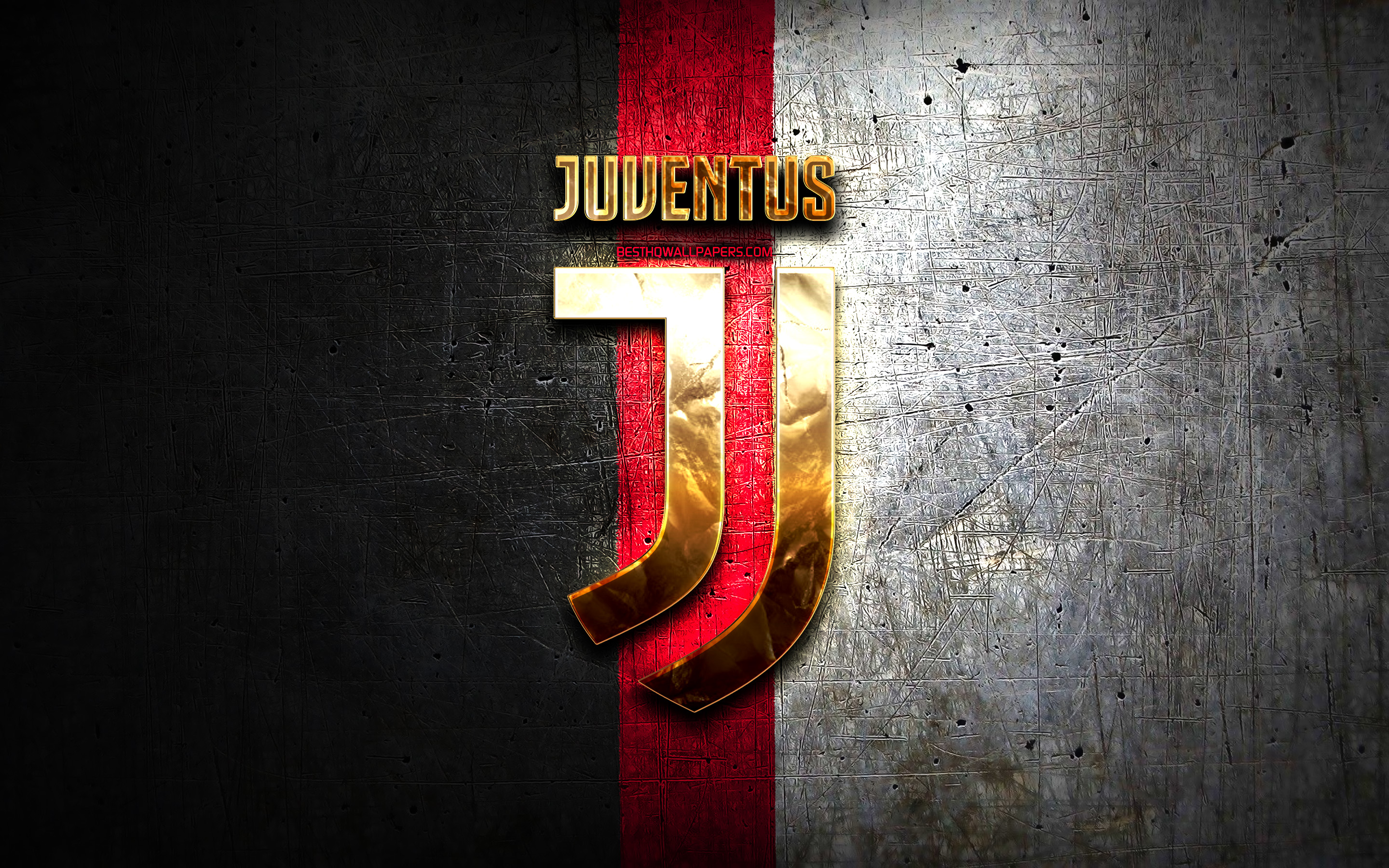 Logo dorato Juventus metallo, 2880x1800 WQXGA, Desktop