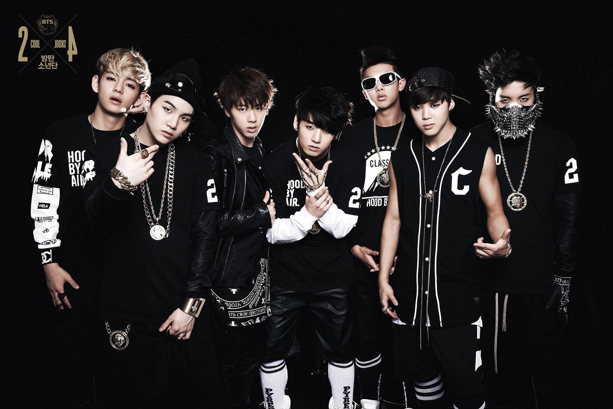 Gruppo BTS abiti neri, 2016x1344 alta risoluzione, Desktop