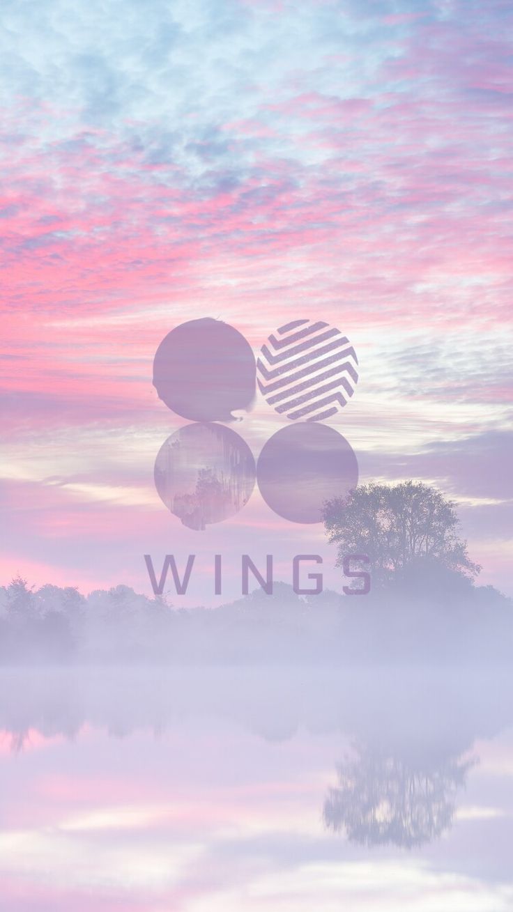 BTS Wings logo cielo pastello, 736x1309 Verticale, OnePlus