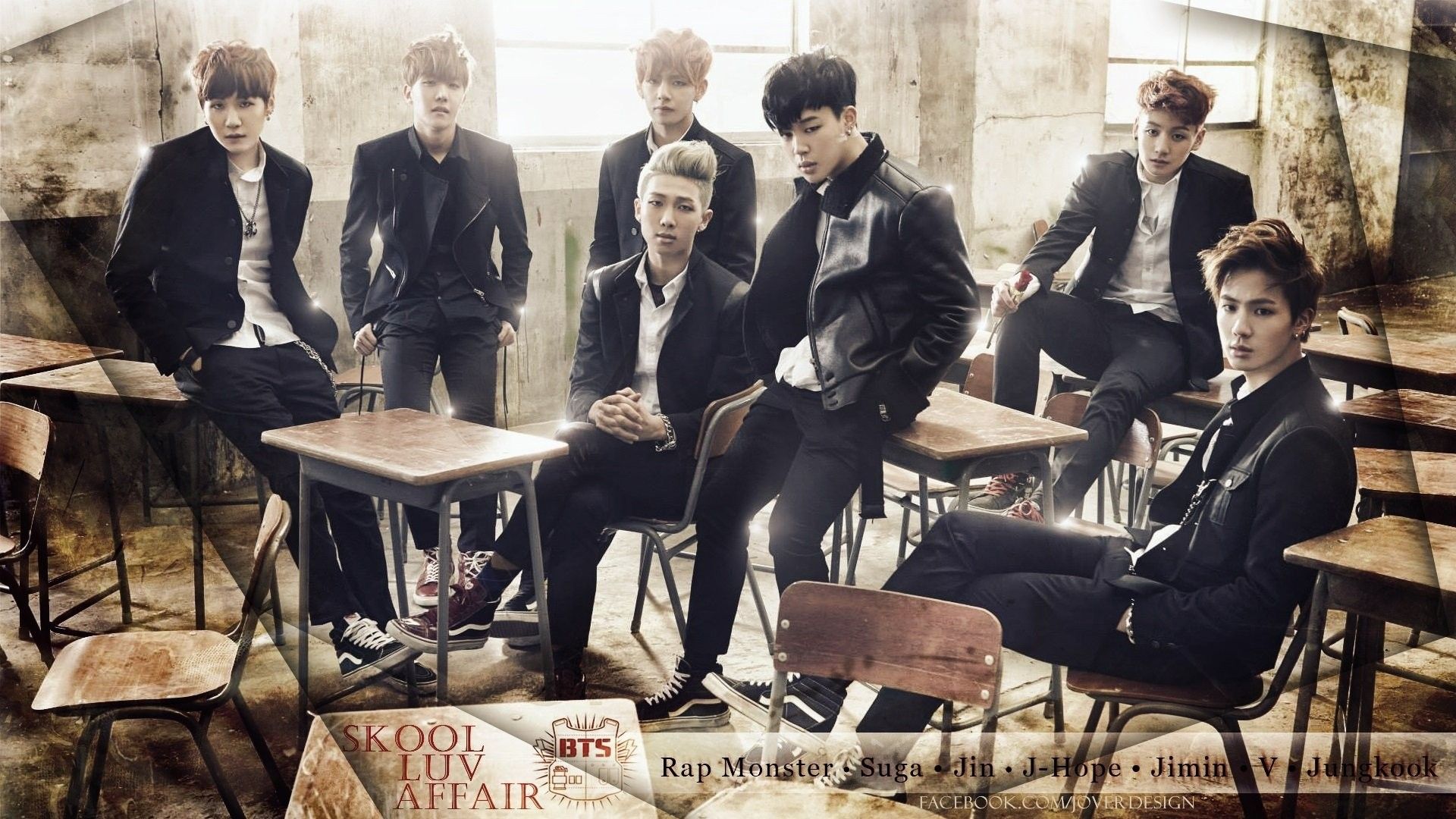 BTS gruppo aula scolastica, 1920x1080 Full HD 1080p, PC Desktop