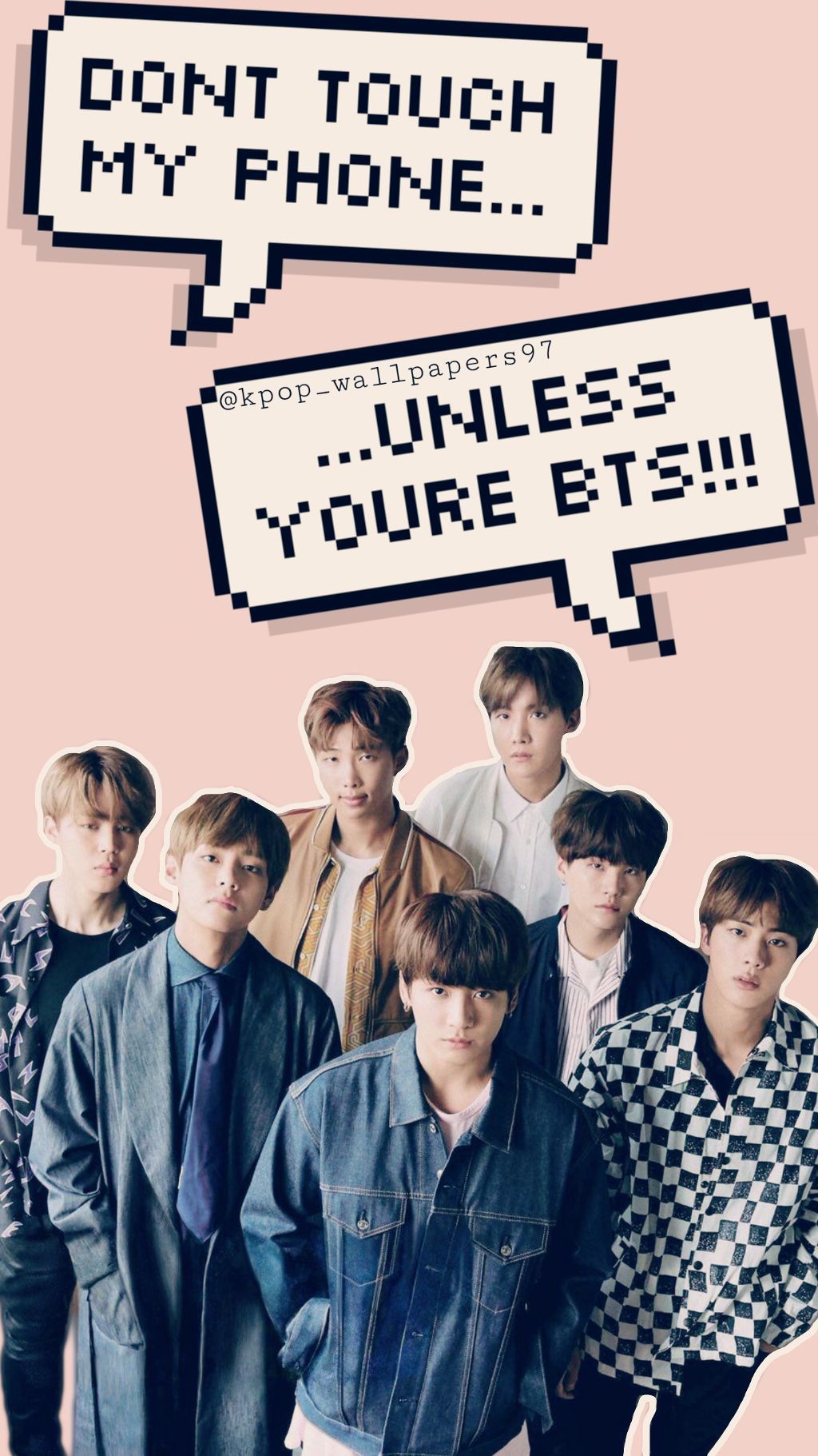 BTS gruppo foto rosa, 1024x1821 Full HD Verticale, Smartphone