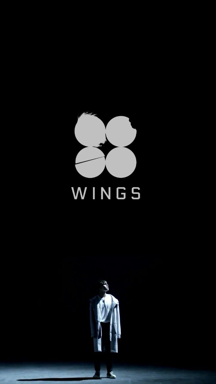 BTS Wings logo silhouette, 720x1280 Verticale, Telefono