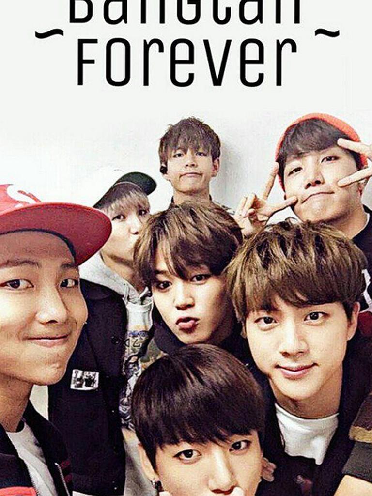 BTS gruppo con scritta, 720x1278 Verticale, Telefono