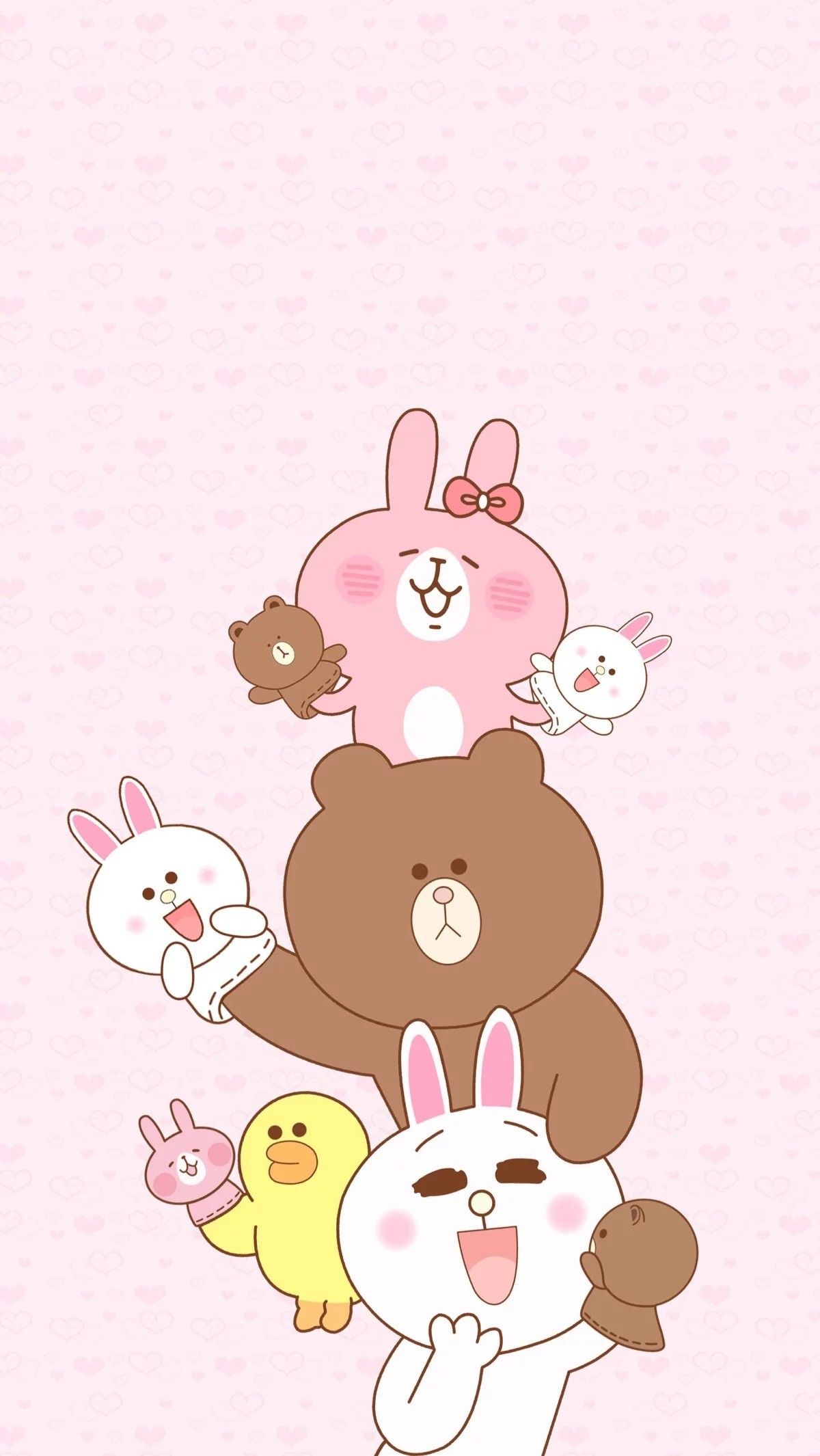 Personaggi LINE Friends kawaii, 1200x2130 Full HD Verticale, Samsung Galaxy