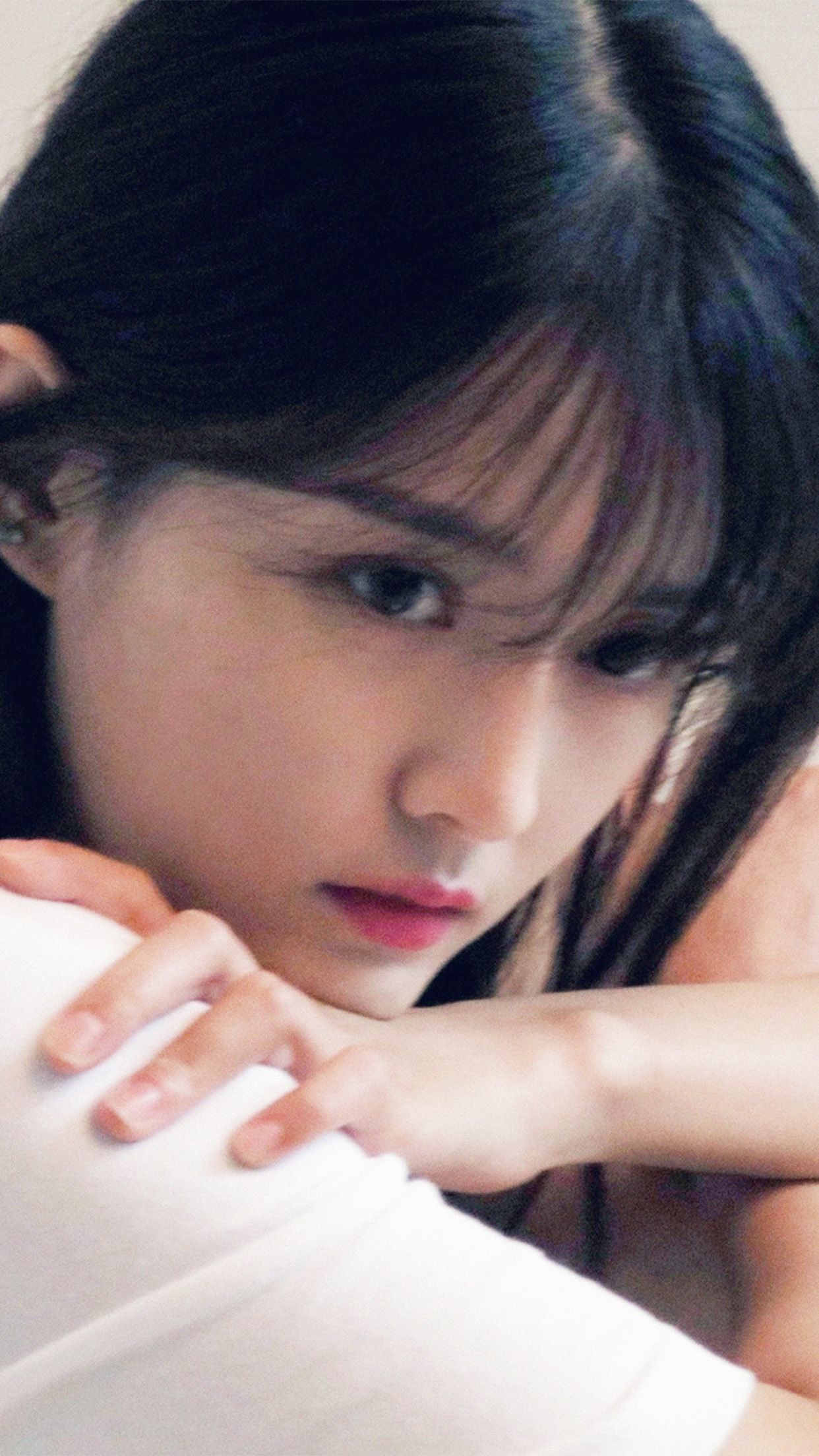 Ragazza k-pop capelli neri, 1242x2208 Verticale, Mobile