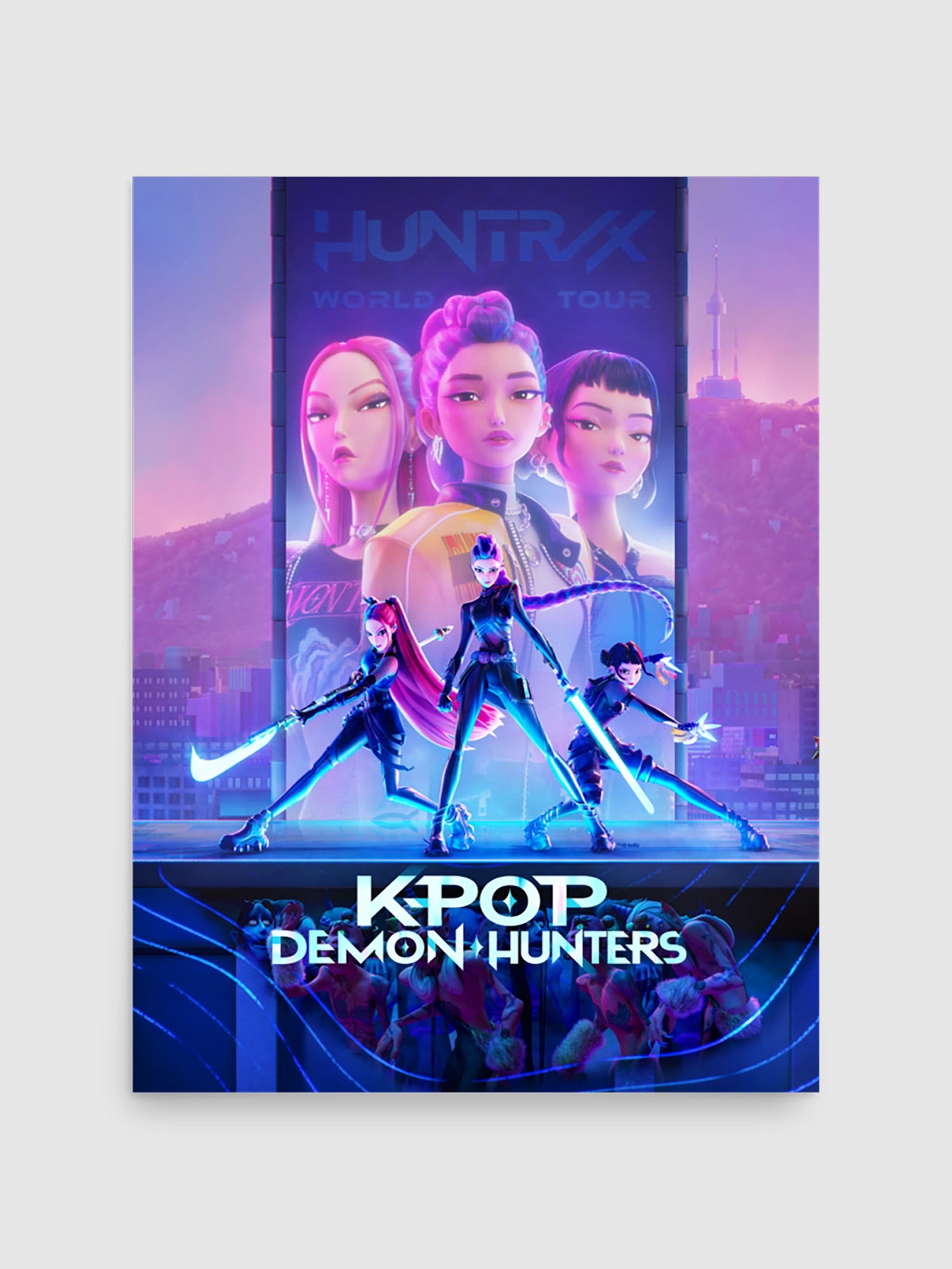 Poster K-pop Demon Hunters, 1500x2000 Full HD Verticale, Smartphone