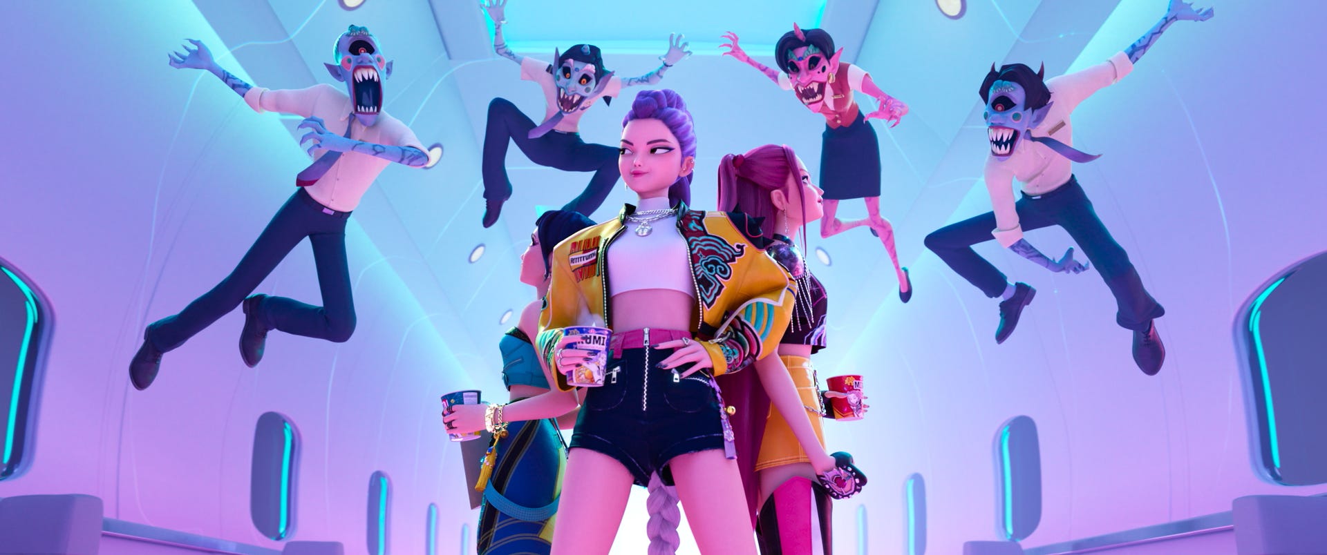 K-pop Demon Hunters personaggi animati, 1920x804 21:9, Ultrawide