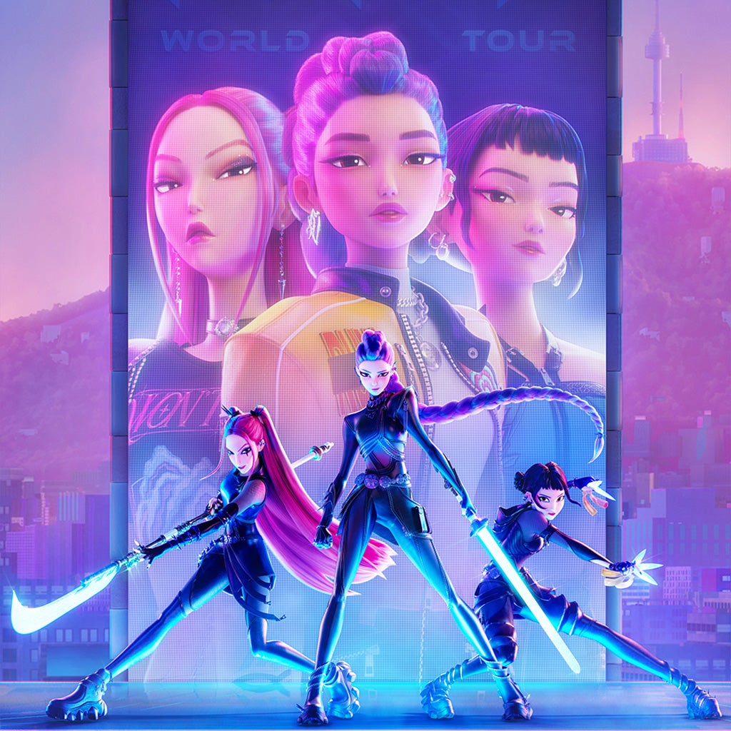 K-pop Demon Hunters personaggi animati, 1024x1024 HD, Desktop