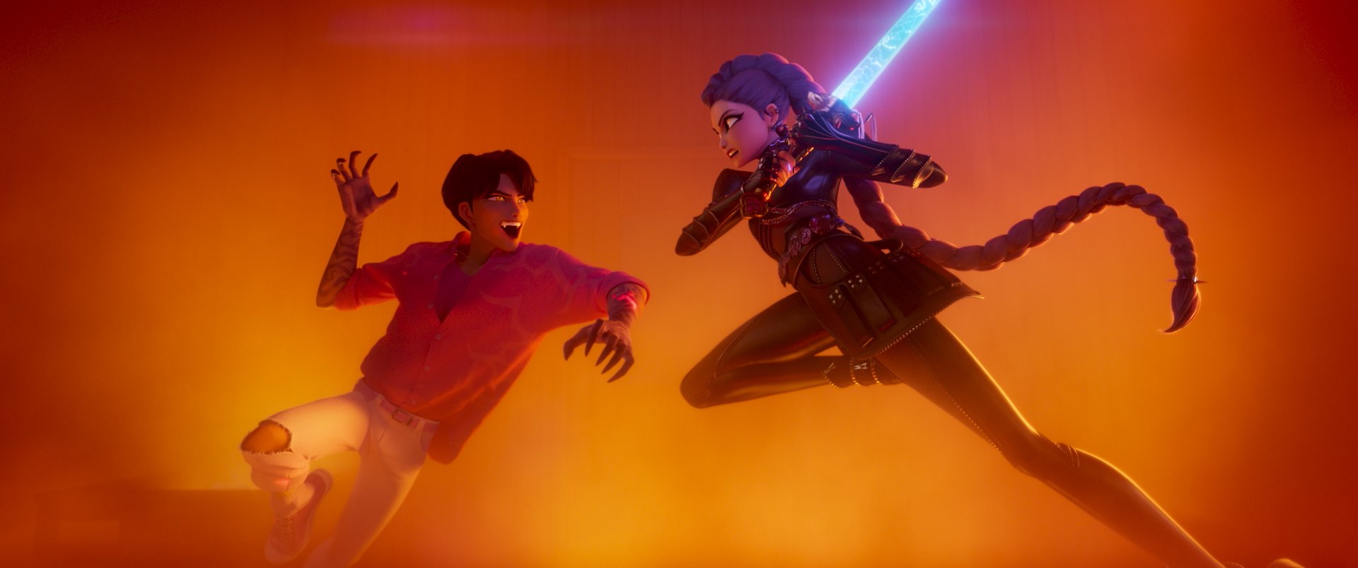 K-pop Demon Hunters combattimento, 1920x804 Ultrawide, iMac