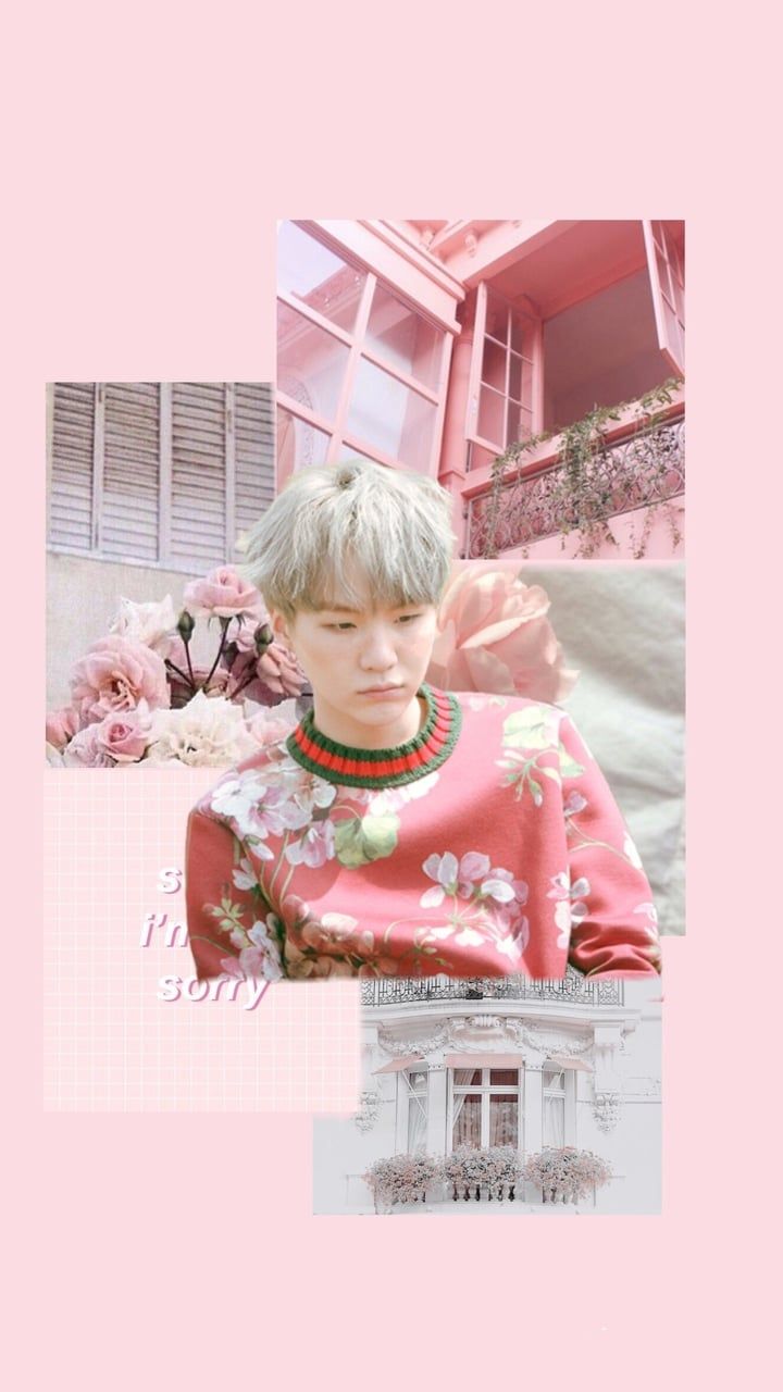 Yoongi collage estetico rosa, 720x1280 Full HD Verticale, iPhone