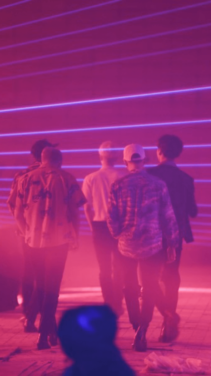 BLACKPINK logo scena rosa, 1280x689 HD, Desktop