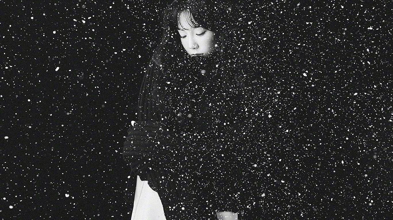 Taeyeon SNSD neve bianco nero, 1366x768 720p, ROG Asus Laptop