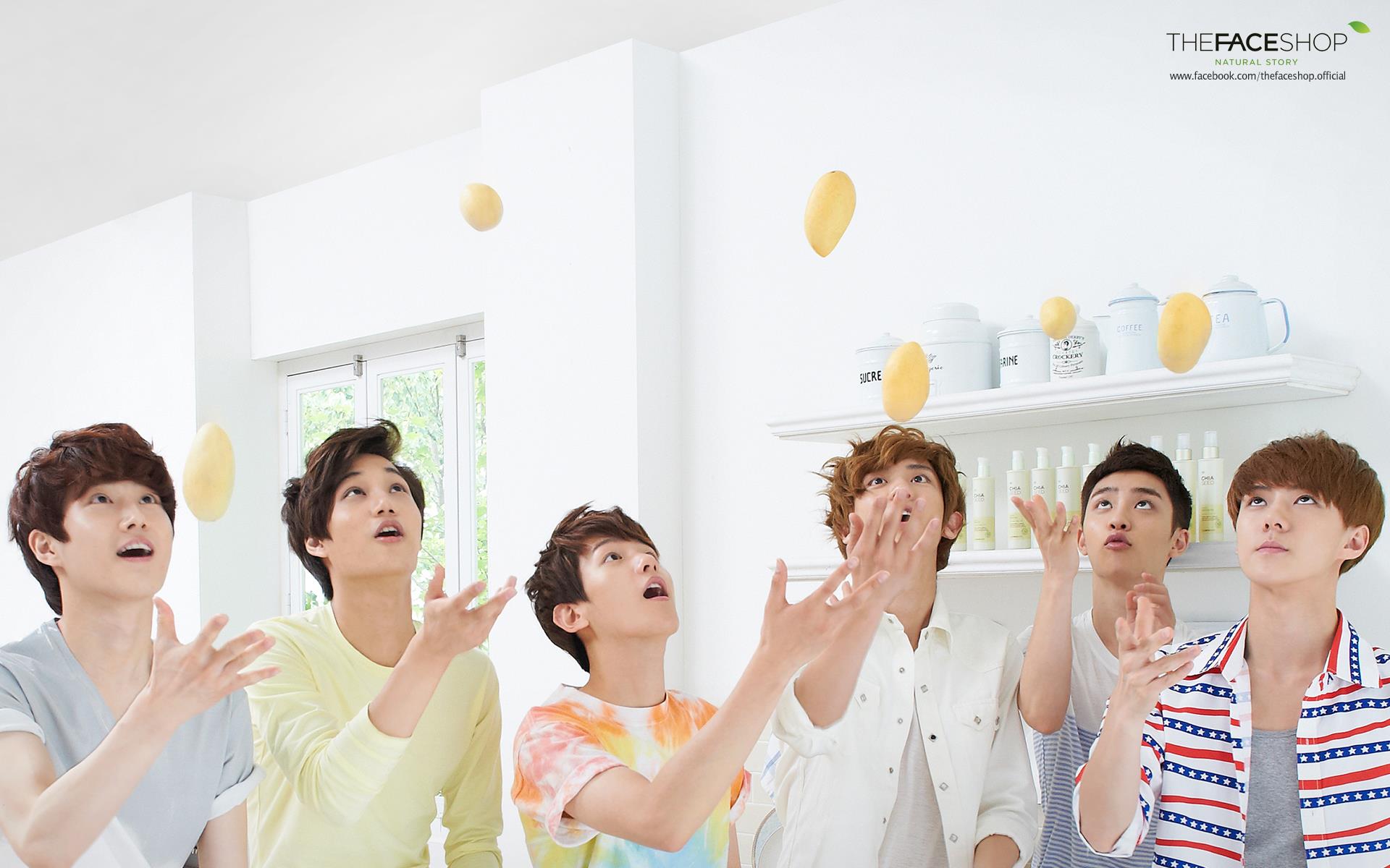 Gruppo K-pop EXO con limoni, 1920x1200 Full HD+, Ultrabook