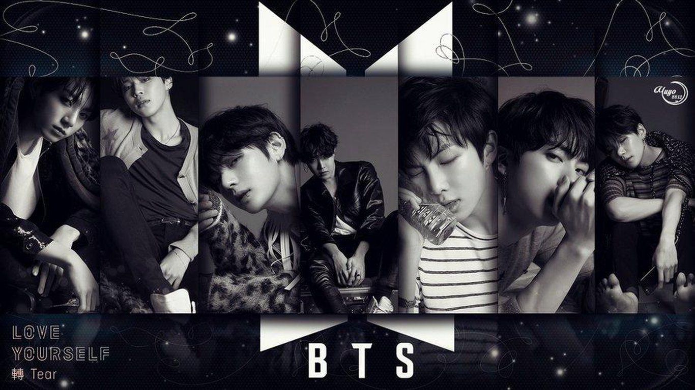 BTS Fake Love band nero, 1366x768 HD, Laptop