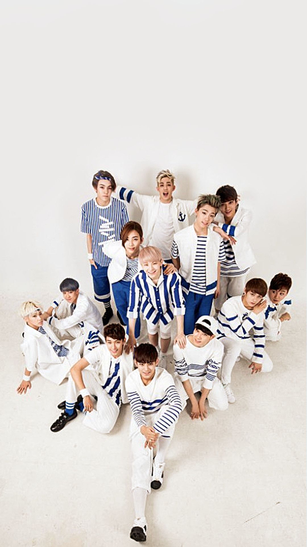 Gruppo K-pop Seventeen posa, 1080x1920 Full HD Verticale, Samsung Galaxy