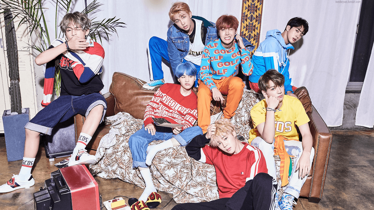 Gruppo K-pop in posa colorata, 1280x720 HD, Notebook Gaming