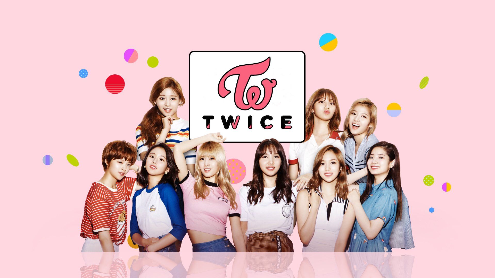 Twice gruppo K-pop rosa, 1920x1080 1080p, Dell XPS