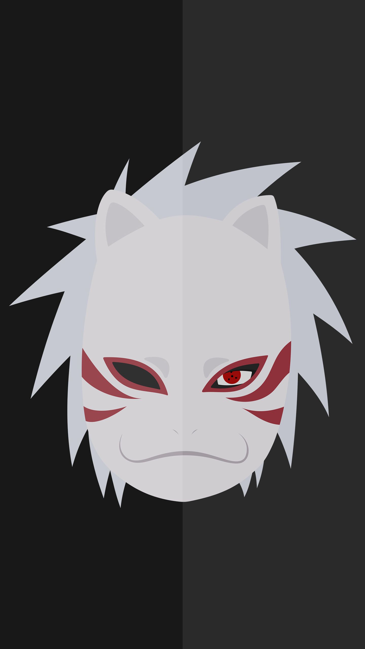 Kakashi maschera ANBU, ninja copiatore, 1440x2560 Full HD Verticale, Smartphone