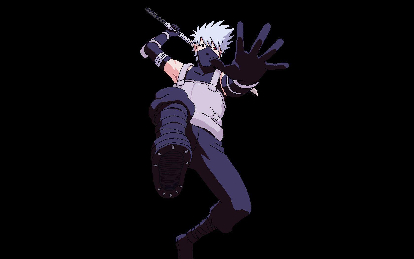 Kakashi ANBU Naruto sfondo nero, ninja copiatore, 1680x1050 900p, Desktop