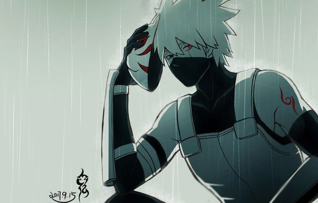 Kakashi ANBU maschera Naruto, ninja, 1332x850 HD, Desktop