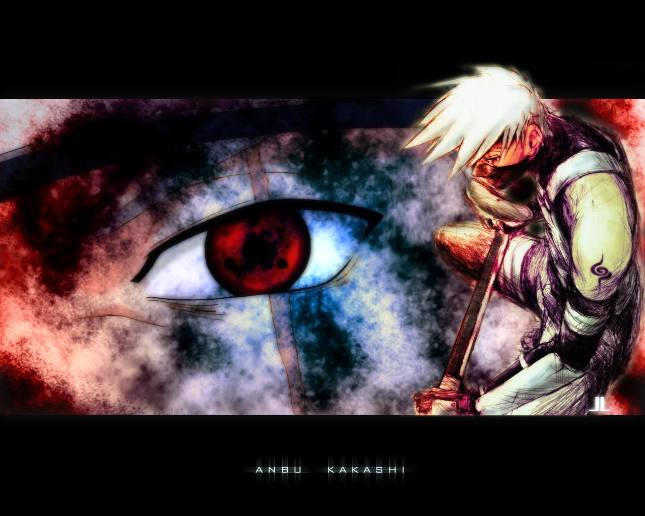 Kakashi ANBU con occhio Sharingan, 1280x1024 720p, Laptop